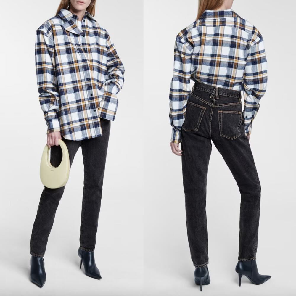 SLVRLAKE | Beatnik Jeans in Black Smoke High Rise Denim 26